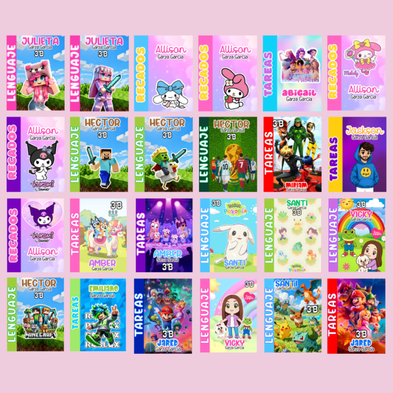 portadas para cuadernos +400 diseños
